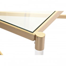 Tavolino da Caffè DKD Home Decor Metallo Acrilico Glamour (120 x 70 x 45 cm)