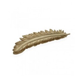 Centrotavola Versa Dorato Piuma 19 x 3 x 60 cm