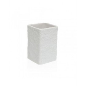 Portaspazzolini da Denti Versa Viti Bianco Resina 7,4 x 10,6 x 7,4 cm
