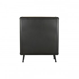 Cassettiera DKD Home Decor Abete Nero Metallo Marrone (80 x 40 x 95 cm)