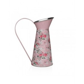 Vaso Versa Rosa Metallo Fiori 16 x 28 x 22 cm