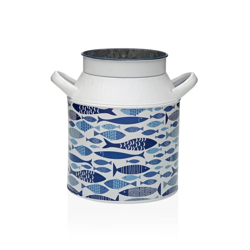 Vaso Versa Metallo Pesci 13 x 15,5 x 21 cm