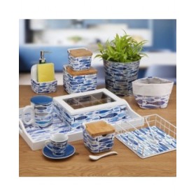 Vaso Versa Metallo Pesci 13 x 15,5 x 21 cm