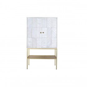 Credenza DKD Home Decor Dorato Metallo Bianco Legno di mango (91 x 44 x 152 cm)