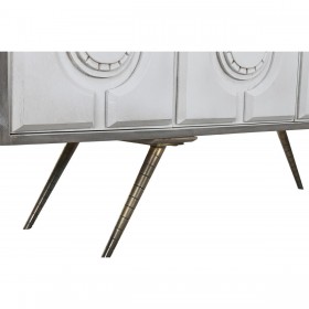 Credenza DKD Home Decor Grigio Dorato Metallo Bianco Legno di mango (152 x 43 x 84 cm)