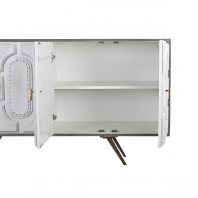 Credenza DKD Home Decor Grigio Dorato Metallo Bianco Legno di mango (152 x 43 x 84 cm)