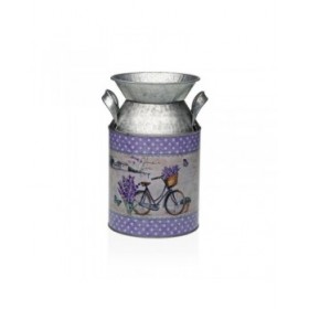 Vaso Versa Lilla Metallo Bicicletta 13 x 15,5 x 21 cm