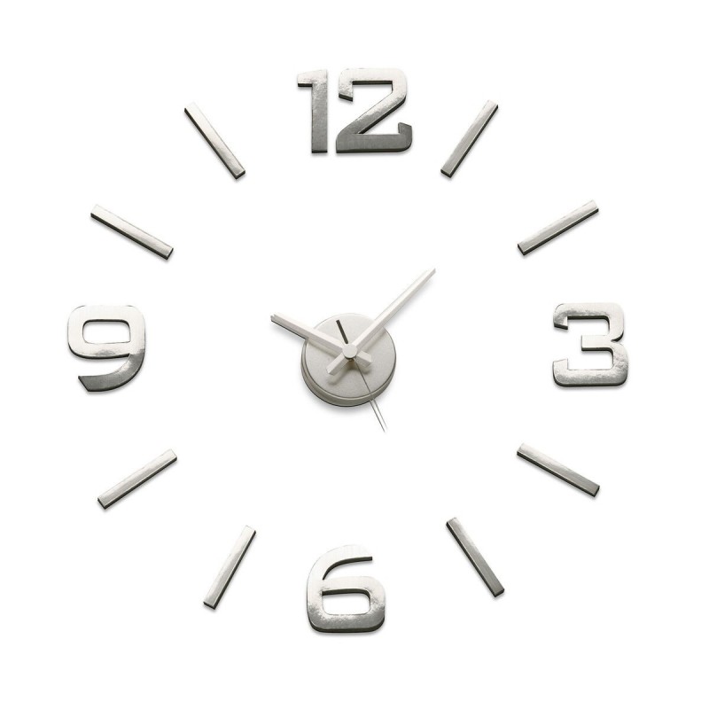 Orologio da Parete Versa Argentato polipropilene
