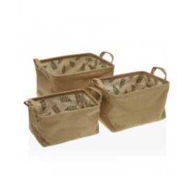Cestino Versa Tessile 22 x 12 x 10 cm 18 x 14 x 28 cm 25 x 15 x 12 cm 28 x 18 x 14 cm