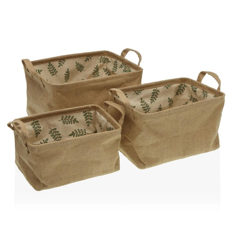 Cestino Versa Tessile 22 x 12 x 10 cm 18 x 14 x 28 cm 25 x 15 x 12 cm 28 x 18 x 14 cm