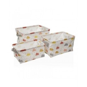 Cestino Versa Tessile 22 x 12 x 10 cm 18 x 14 x 28 cm 25 x 15 x 12 cm 28 x 18 x 14 cm