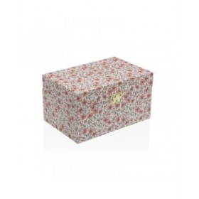 Scatola-Portagioie Versa Legno Legno MDF 12 x 10 x 18 cm Fiori