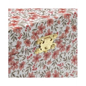 Scatola-Portagioie Versa Legno Legno MDF 12 x 10 x 18 cm Fiori