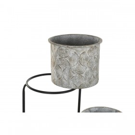 Vaso DKD Home Decor Grigio Metallo (82 x 25 x 81 cm)