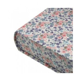 Scatola Decorativa Versa Tela Legno MDF Fiori Libro