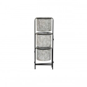 Vaso DKD Home Decor Grigio Metallo (82 x 25 x 81 cm)