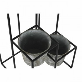 Vaso DKD Home Decor Grigio Metallo Consumato 34 x 34 x 71 cm Rotondo