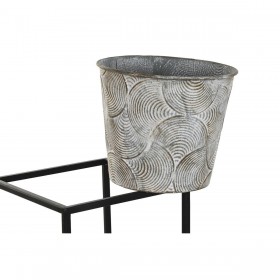 Vaso DKD Home Decor Grigio Metallo Consumato 34 x 34 x 71 cm Rotondo
