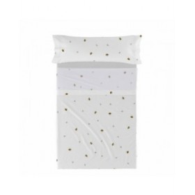 Set di Lenzuola HappyFriday HF Mini Honey Multicolore Singolo 2 Pezzi