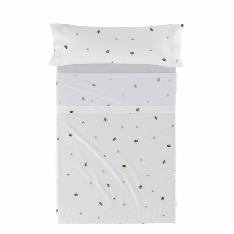 Set di Lenzuola HappyFriday HF Mini Honey Multicolore Singolo 2 Pezzi