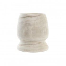 Vaso DKD Home Decor Marrone Naturale Legno di paulownia Boho 16 x 16 x 18 cm (2 Unità)