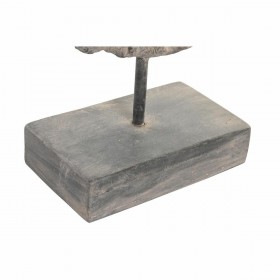 Vaso DKD Home Decor Grigio Dorato Metallo Magnesio 38 x 27 x 67 cm (38 x 27 x 67 cm)