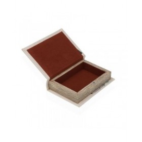 Scatola Decorativa Versa San Francisco Tela Legno MDF
