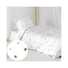 Set di copripiumino HappyFriday Mini Honey Multicolore Singolo 2 Pezzi