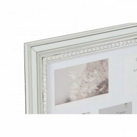 Cornice Portafoto DKD Home Decor Luxury 46,5 x 2 x 40 cm Cristallo Argentato Dorato polistirene Tradizionale (2 Unità)