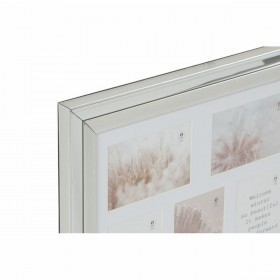 Cornice Portafoto DKD Home Decor Dorato Argentato Alluminio Cristallo polistirene Tradizionale 47 x 2 x 40 cm (2 Unità)