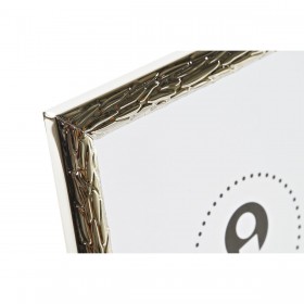 Cornice Portafoto DKD Home Decor Argentato Metallo 22 x 2 x 27 cm Tradizionale