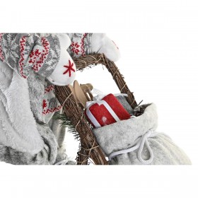 Decorazione Natalizia DKD Home Decor Babbo Natale Grigio Legno 42 x 22 x 48 cm