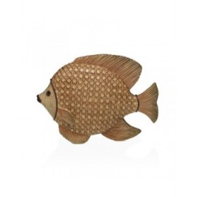 Statua Decorativa Versa Resina Pesce 17 x 14 x 29,5 cm