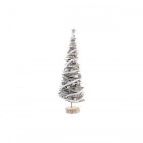 Albero di Natale DKD Home Decor Naturale Betulla Nevoso 34 x 34 x 102 cm