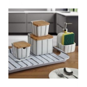 Dispenser di Sapone Versa Ceramica 9,4 x 17,8 x 10,5 cm