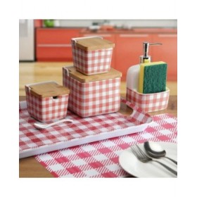 Dispenser di Sapone Versa Ceramica 9,4 x 17,8 x 10,5 cm