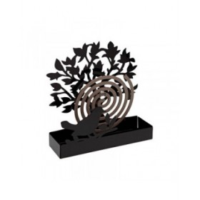 Supporto per spirali antizanzare Versa Nero Metallo 5 x 17 x 17 cm Albero