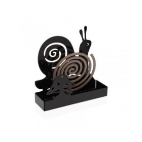 Supporto per spirali antizanzare Versa Nero Metallo 5 x 17 x 17 cm Caracol