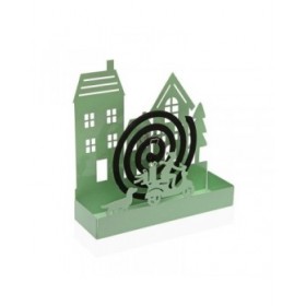 Supporto per spirali antizanzare Versa Verde Metallo 5 x 17 x 17 cm Casa