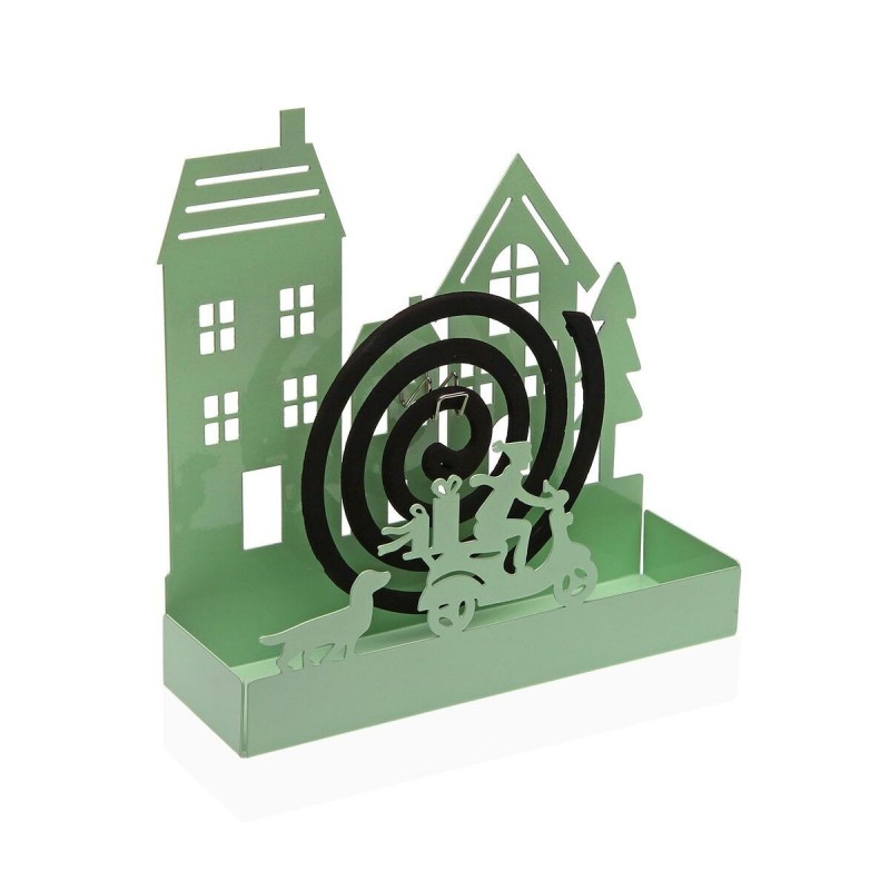 Supporto per spirali antizanzare Versa Verde Metallo 5 x 17 x 17 cm Casa