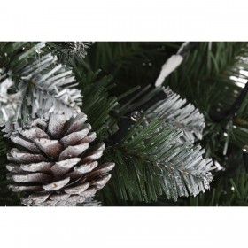 Albero di Natale DKD Home Decor Luce LED Verde Metallo Polietilene 130 x 130 x 218 cm