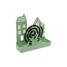 Supporto per spirali antizanzare Versa Verde Metallo 5 x 17 x 17 cm Casa