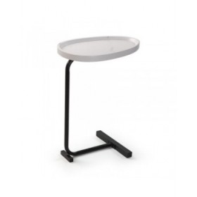 Tavolo aggiuntivo Versa Nela Bianco 30 x 60 x 45 cm