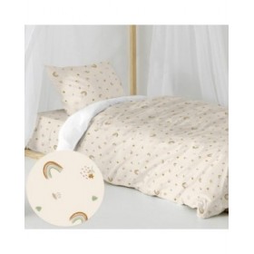 Set di copripiumino HappyFriday Mini Iris Multicolore Singolo 2 Pezzi