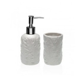 Set da Bagno Versa Bianco Dolomite 6,8 x 17 x 6,8 cm