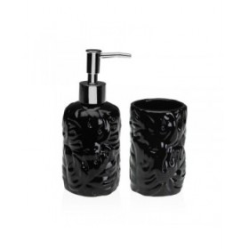 Set da Bagno Versa Nero Dolomite 6,8 x 17 x 6,8 cm