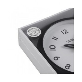 Orologio da Parete Versa Bianco Nero Plastica