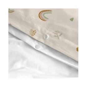 Set di copripiumino HappyFriday Mini Iris Multicolore 2 Pezzi