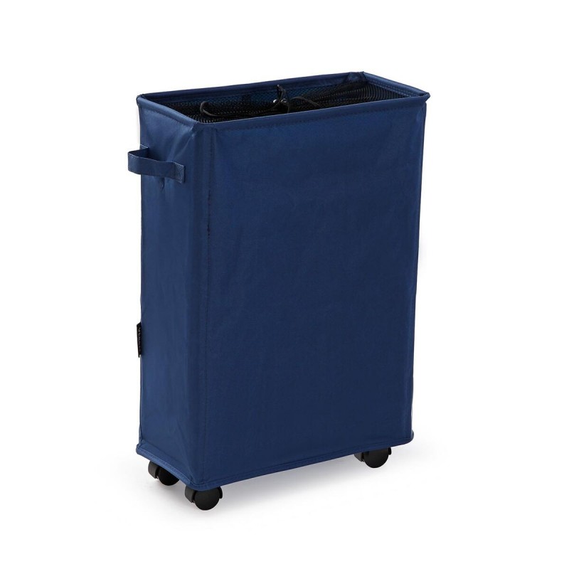 Cesto per i Panni Sporchi Versa Azzurro Minimalista 18,5 x 58 x 39 cm