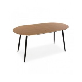 Tavolo da Pranzo Versa DOINYO  Nero Metallo Legno MDF 80 x 75 x 160 cm